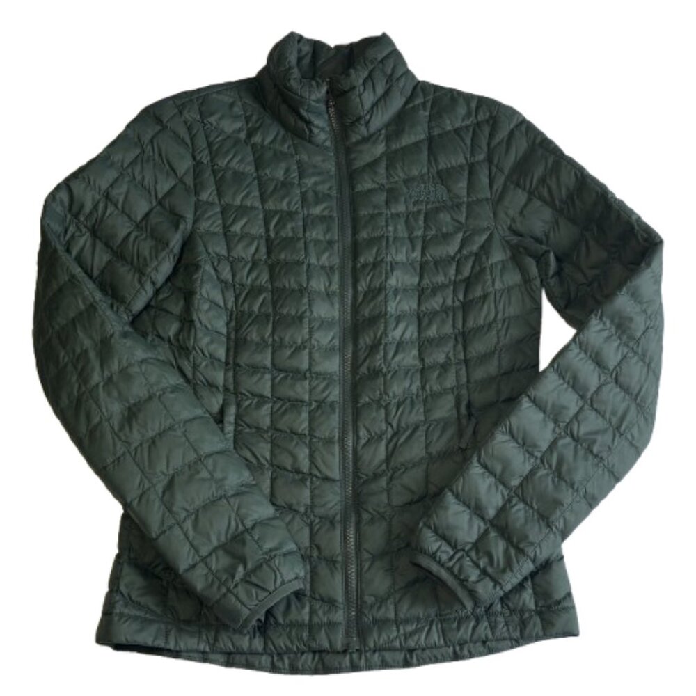 💚 The North Face Eco Thermoball Dark Green Quilted Jacket 💚